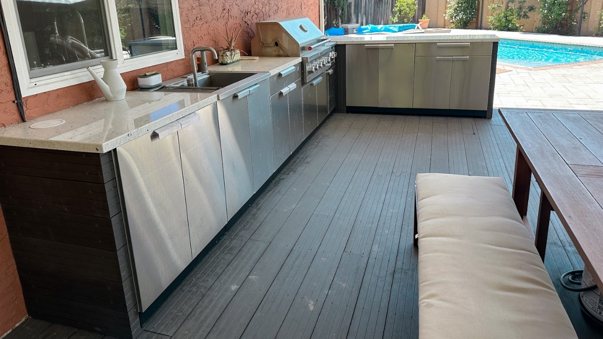 New Age Kitchen cabinets side view look
