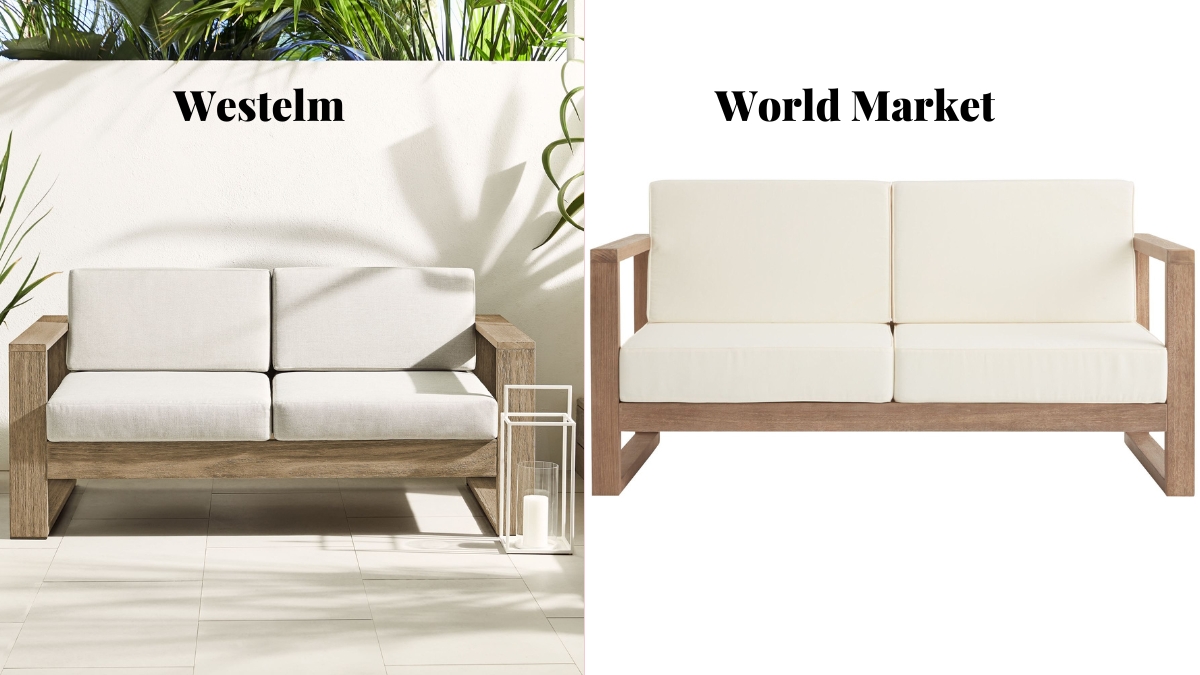 World Market Segovia Eucalyptus Outdoor Sofa Review - comparison