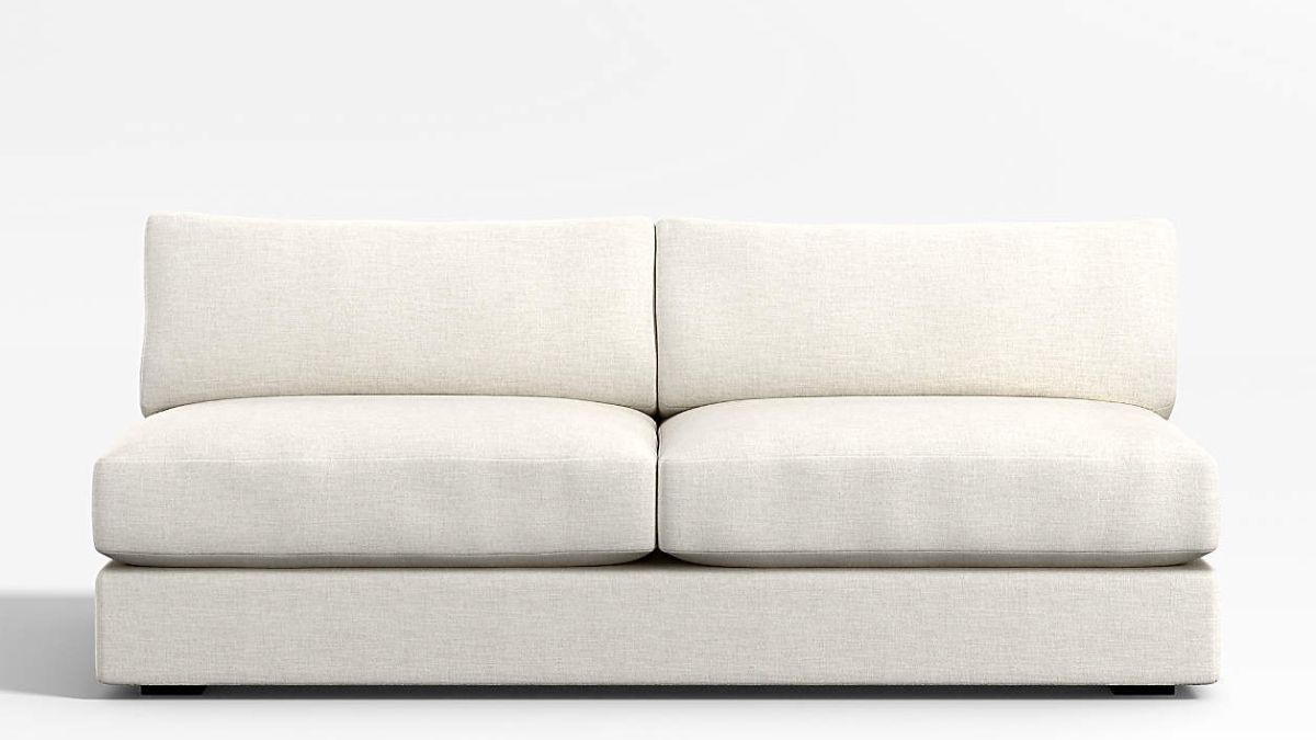 Crate and Barrel Oceanside Armless Loveseat